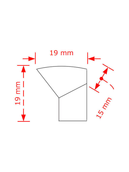 Viobrass Metallic Furniture Knob 71 Μαύρο Ματ 19mm