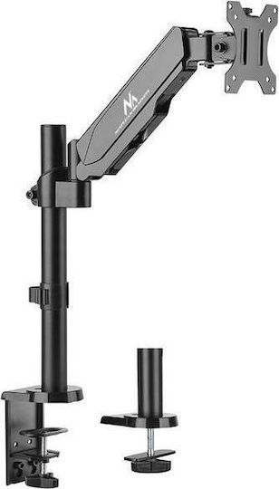 Maclean Energy MC-775 Ständer Auf dem Schreibtisch Bildschirm bis zu 32" mit Arm Gray