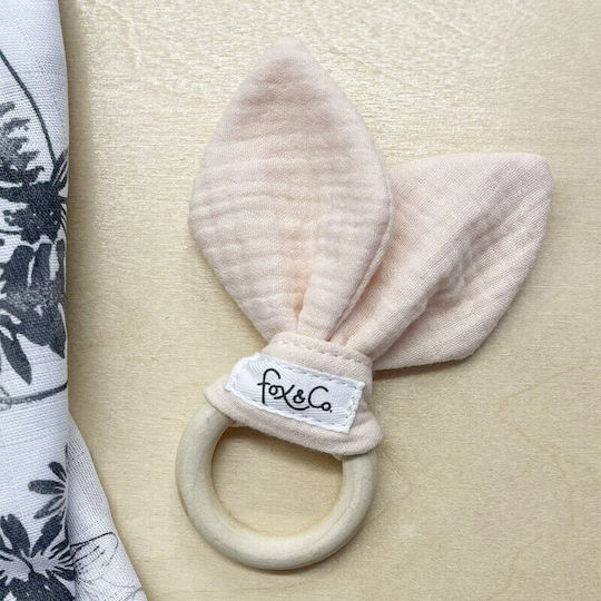 Teether Ring Teething Relief made of Fabric for 0 m+