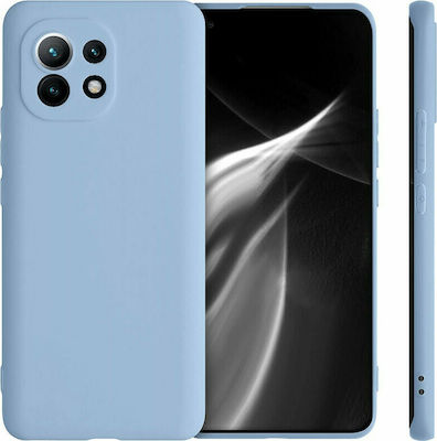 KWmobile Umschlag Rückseite Silikon Light Blue Matte (Xiaomi Mi 11) 54188.58