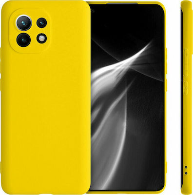 KWmobile Umschlag Rückseite Silikon Vibrant Yellow (Xiaomi Mi 11) 54188.165