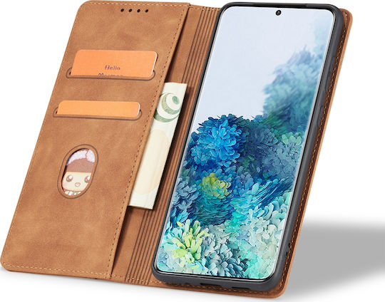 Bodycell PU Leather Wallet Synthetic Leather Brown (Redmi 7)