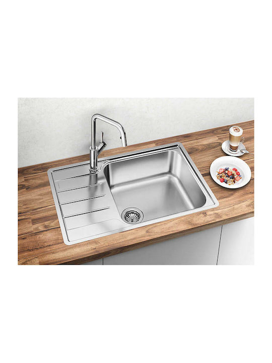 Blanco Lemis XL 6 S-IF Compact 525111 Drop-In Sink Inox Brushed W78xD45cm Silver