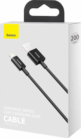 Baseus Superior Series USB-A to Lightning Cable 20W Black 2m (CALYS-C01)