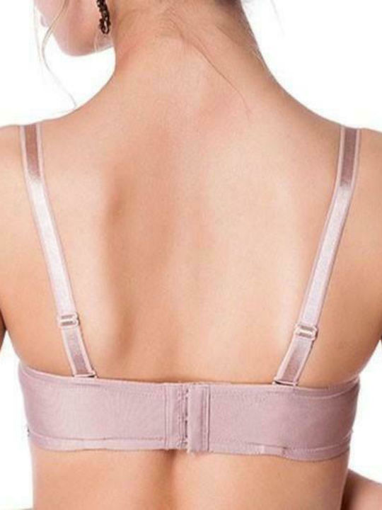 Elegance 6004 Μπεζ Strapless Σουτιέν χωρίς Ενίσχυση