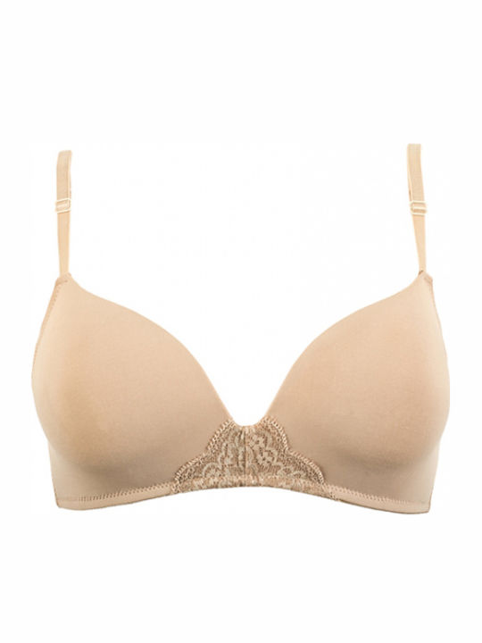 Carina Beige Σουτιέν ohne Polsterung mit Bügel