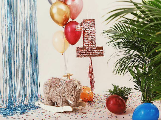 PartyDeco Πινιάτα Αριθμοί Ροζ PIN13