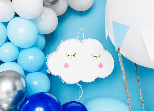 PartyDeco Πινιάτα Λευκή PIN-14
