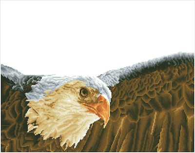 Diamond Dotz Bald Eagle & Flag Canvas Diamond Painting Kit DD13.003