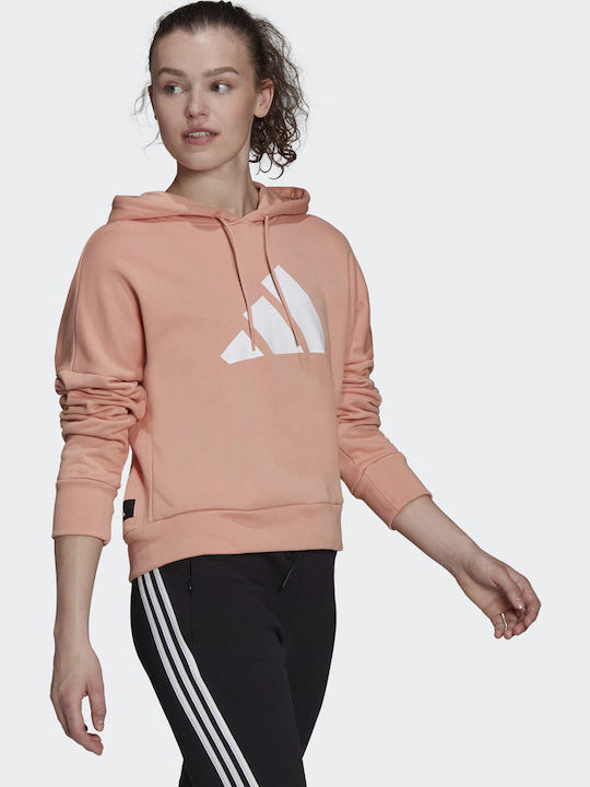 Sportswear Future Icons Γυναικείο Φούτερ με Κουκούλα Ambient Blush