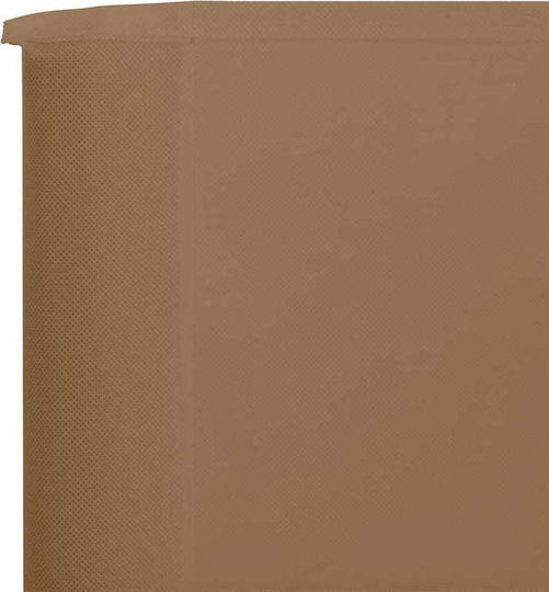 vidaXL Stoffzaunpaneel in Braun Farbe 1.6x4.0m