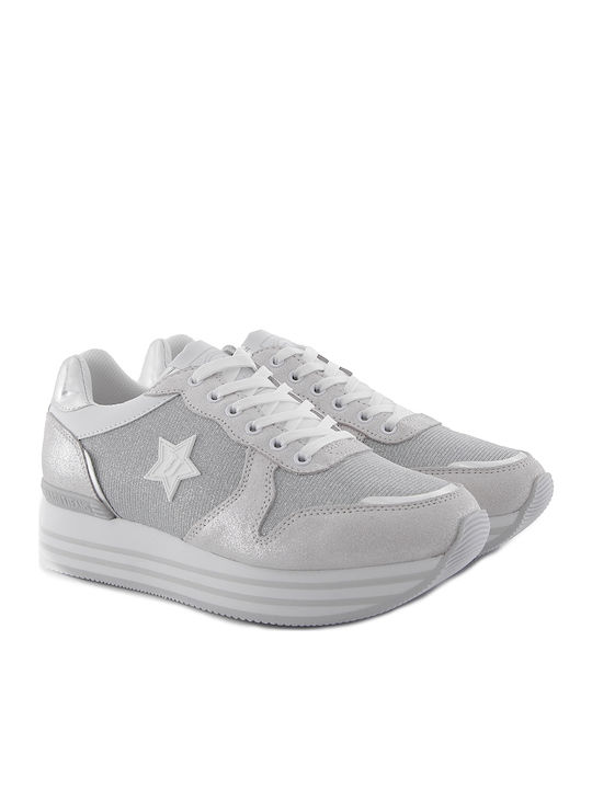 Trussardi Flatforms Sneakers Γκρι