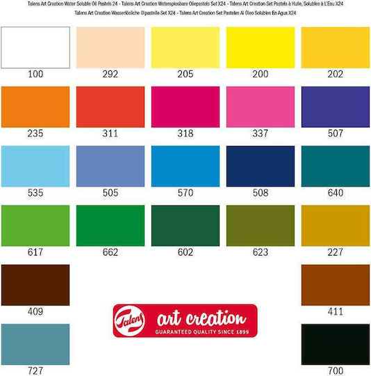 Royal Talens Oil Pastels Art Creation Water Soluble 24colours 9029124M