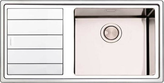 Apell Linear Plus LNP1001 L Δεξιός Ένθετος Inox Σατινέ Μ100xΠ50cm Ασημί Apell Linear Plus LNP1001 L Δεξιός Ένθετος Inox Σατινέ Μ100xΠ50cm Ασημί