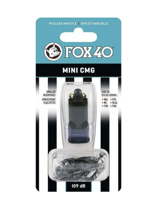 Fox40 Mini CMG Official Referees / Coaches Whistle with Cord Fox40 Mini CMG Official Referees / Coaches Whistle with Cord