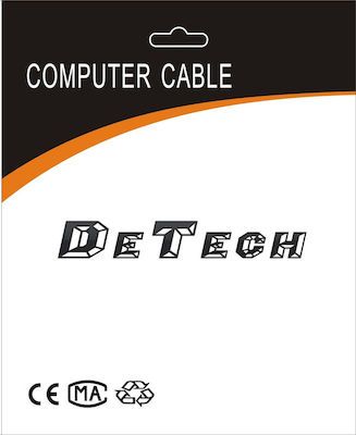 De Tech Schuko - IEC C5 Cable 1.5m Μαύρο (18150)