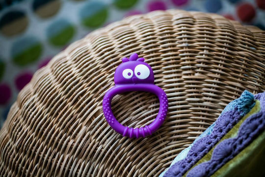 Tommee Tippee Owl Teething Ring from Silicone for 3 Months+