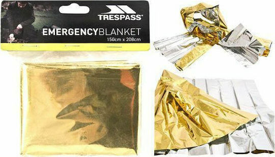 Trespass Emergency Κουβέρτα Επιβίωσης Αλουμινίου 150x208cm