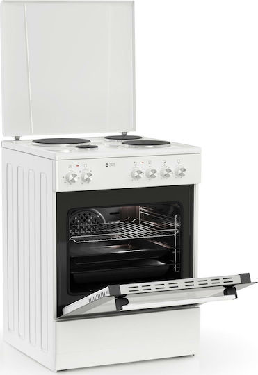 Thermogatz TGS E120 WH Herd 60Es mit Emailkochfeldern B60cm. White
