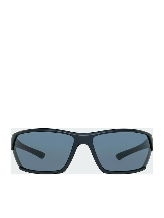 Timberland Men's Sunglasses with Black Plastic Frame and Blue Lens TB7188 85V