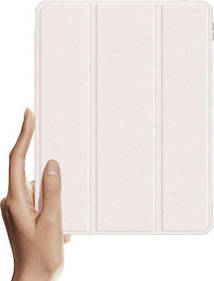 Dux Ducis Toby Flip Cover Πλαστικό / Δερματίνης Ροζ (iPad Air 2020/2022)