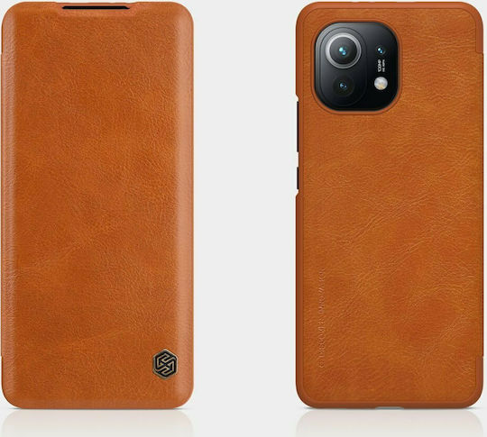 Nillkin Qin Book Piele artificială Maro (Xiaomi Mi 11)