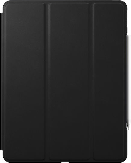 Nomad Robustes Leder Flip Cover Dauerhafte Schwarze (iPad Pro 2020 12,9 Zoll)