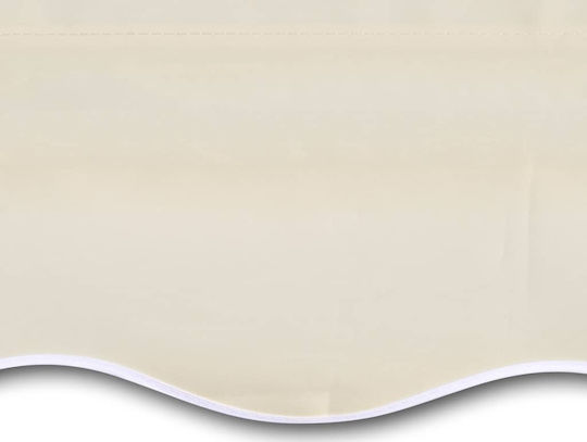 vidaXL Replacement Awning Ecru with PU Coating 3x5m