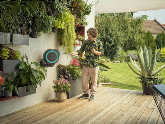 Gardena Rollup S Automatic Watering Wind Wall Mounted with Hose 15m S