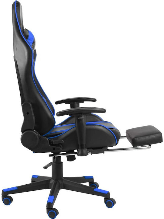 vidaXL 20485 Gaming Chair with Adjustable Arms and Footrest Black / Blue