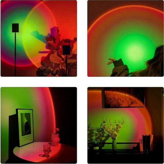 GloboStar LED Stehleuchte H94xB87.5cm. mit Einstellbarem Weißem Licht Schwarz