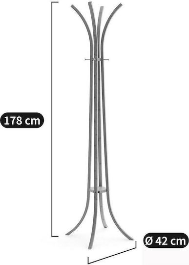 So'Home Wooden Coat Rack Beige Teepi 44x44x178cm