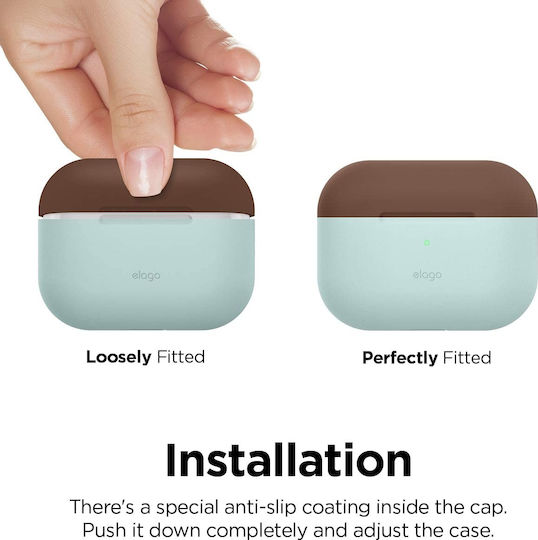 Elago Duo Husă în culoarea Turcoaz pentru Apple AirPods Pro