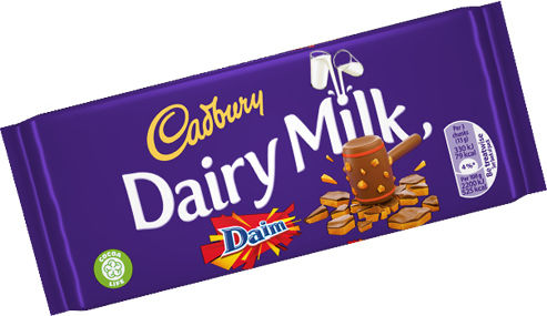 Cadbury Dairy Milk Daim Chocolate Milk Caramelized Almonds 120gr