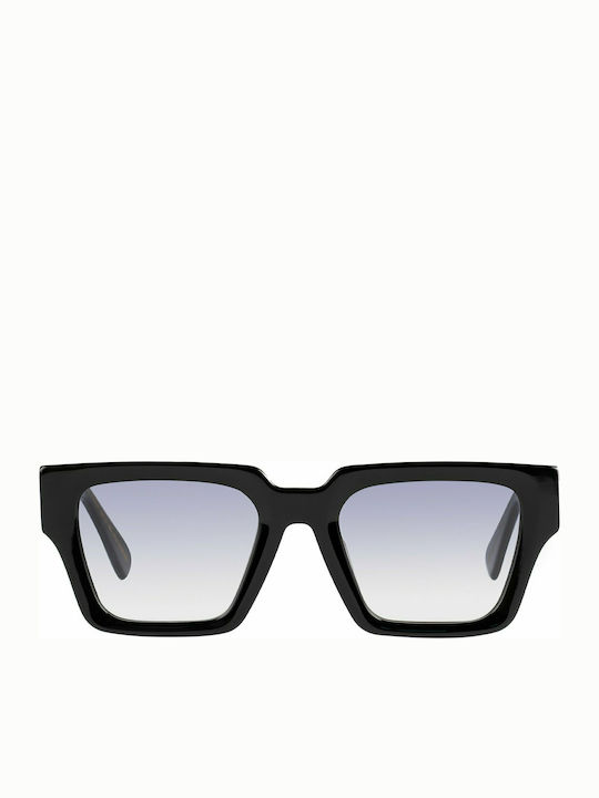 De-Sunglasses Monday Femei Ochelari de soare cu Negru Din plastic Rame și Negru Lentilă