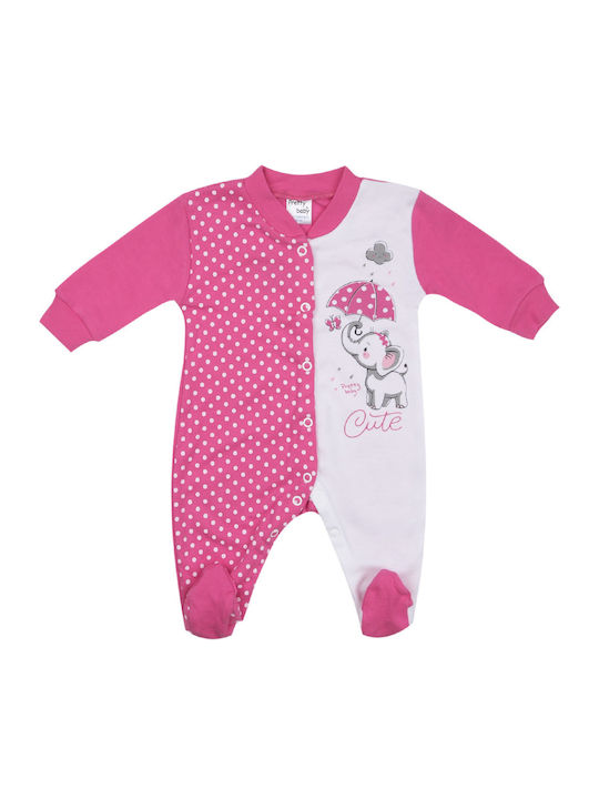 Pretty Baby Set Body pentru Bebeluși Mânecă lungă Fuchsia