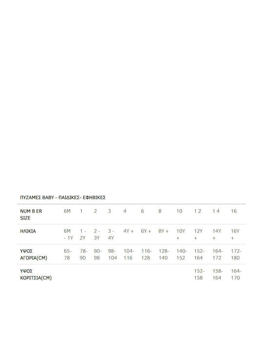 Minerva Παιδική Πιτζάμα Καλοκαιρινή SAILING CREW