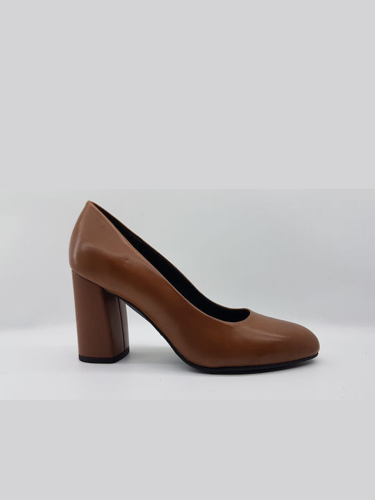 S.Oliver Leather Brown Heels