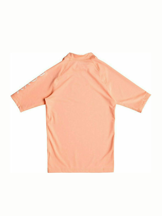 Roxy Whole Hearted Kinder Badeanzug Rashguard Schulung Orange