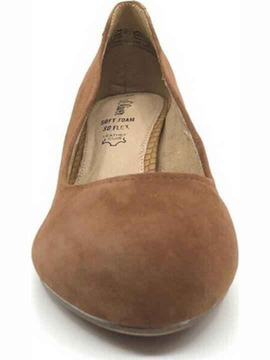 Suede Tabac Brown Medium Heels