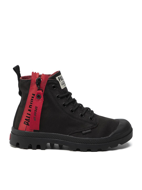 Palladium Pampa Unzipped Femei Sneakers Negre