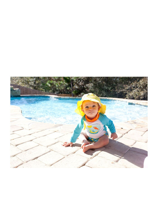 Zoocchini Produs pentru copii Bluza cu mâneci lungi și protecție solară (UV) Αντιηλιακό Μπλουζάκι UPF50+ Fishbowl Buddies Albastru