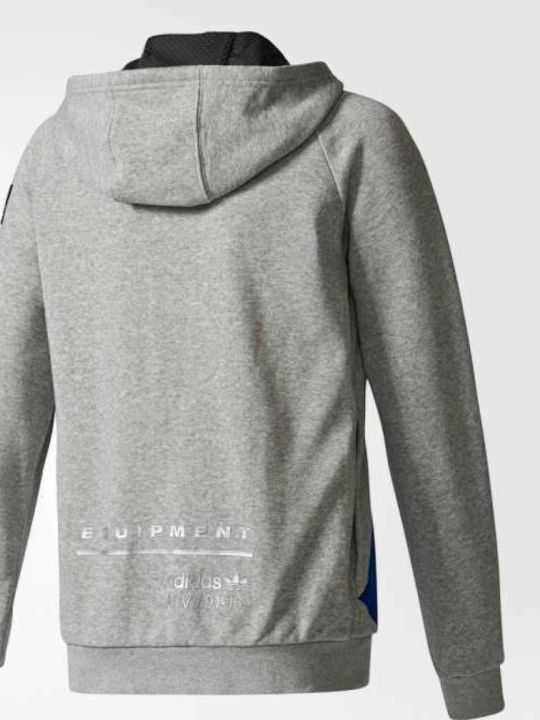 adidas Παιδική Ζακέτα Φούτερ Originals EQT Hoodie Γκρι