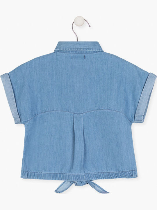 Losan Kids One Color Denim Shirt Blue 114-3001AL