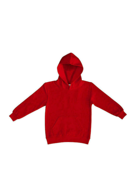 SG Kids Sweatshirt with Hood and Pocket Red Hooded Sweatshirt SG27K