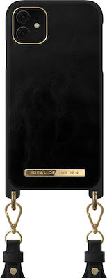 iDeal Of Sweden Synthetic Leather Back Cover Black (iPhone 11)