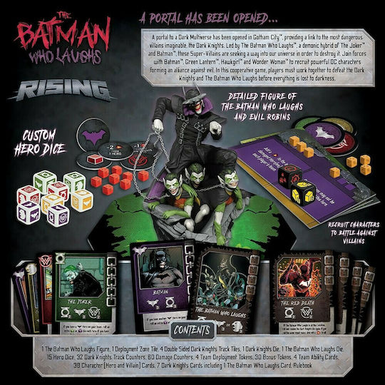Board Game The Batman Who Laughs Rising for 1-4 Players 15+ Years Old (EN) USAopoly