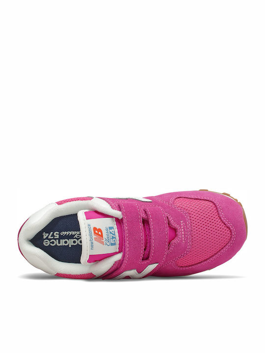 New Balance Παιδικά Sneakers με Σκρατς για Κορίτσι Φούξια