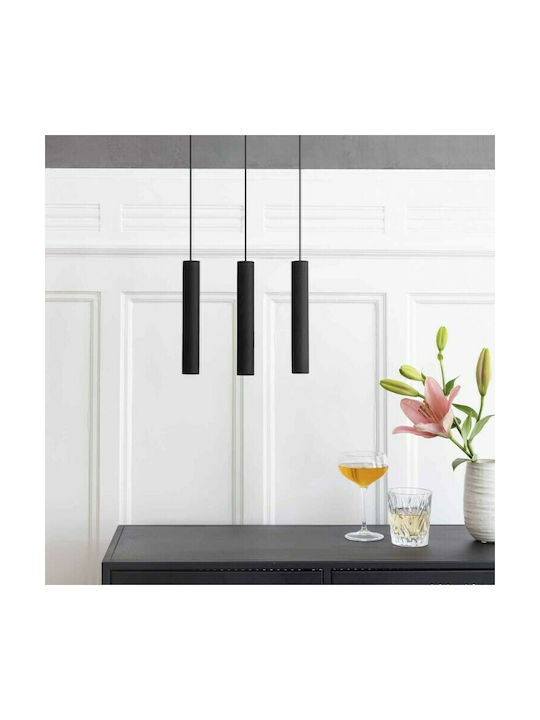 Umage Chimes Pendant Light LED with Warm White Light Black