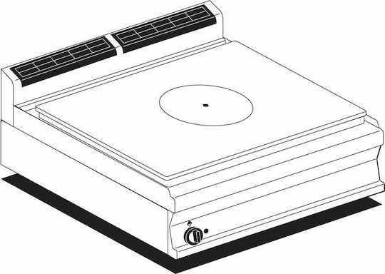 Lotus Εστία Φυσικού Αερίου Solid Top 12kW 80x70.5x28cm